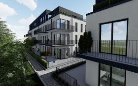 Gebäude A Eckansicht - Floor Apartment for sale in Trier-Heiligkreuz, Germany